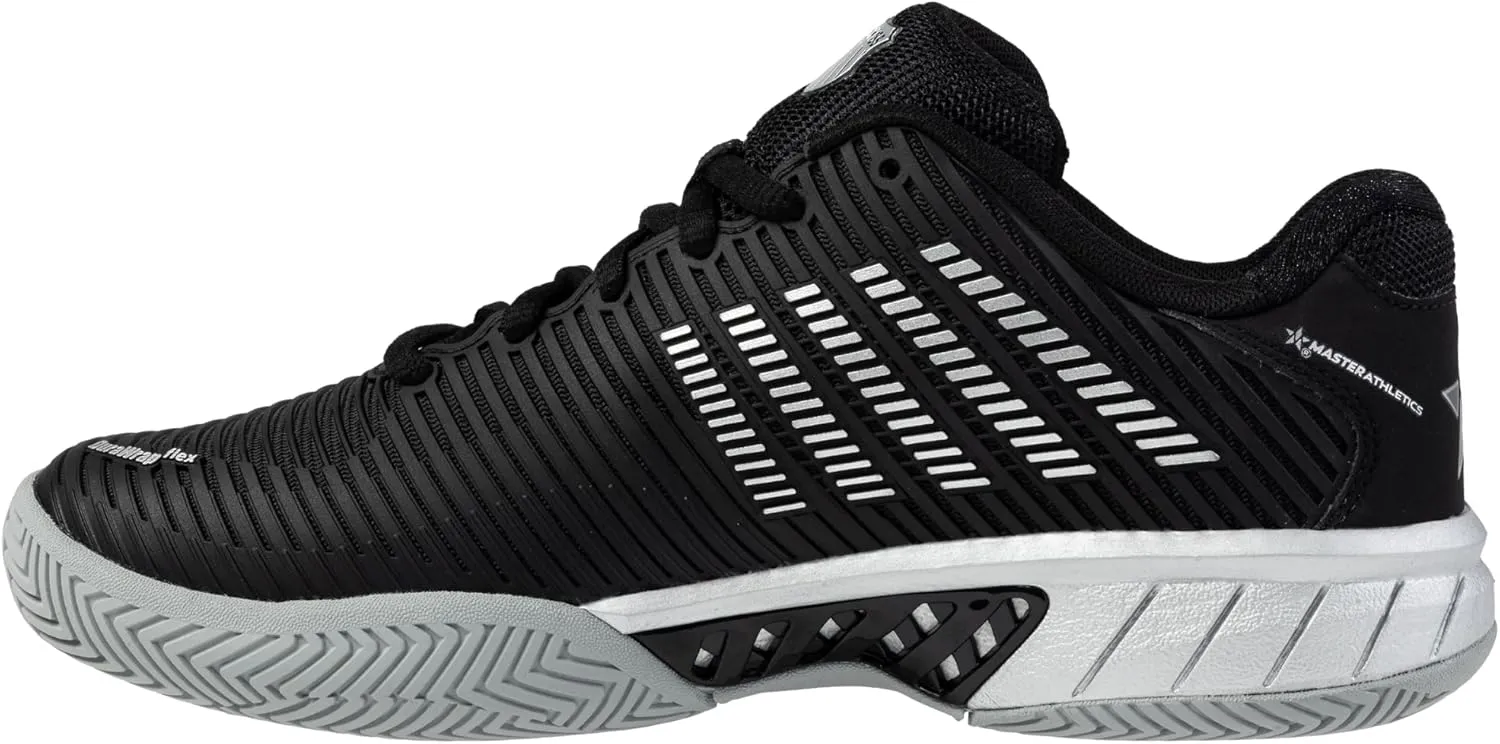 K-Swiss/Master Athletics Women's Hypercourt Express 2 Tennis Shoe (Black/Silver)