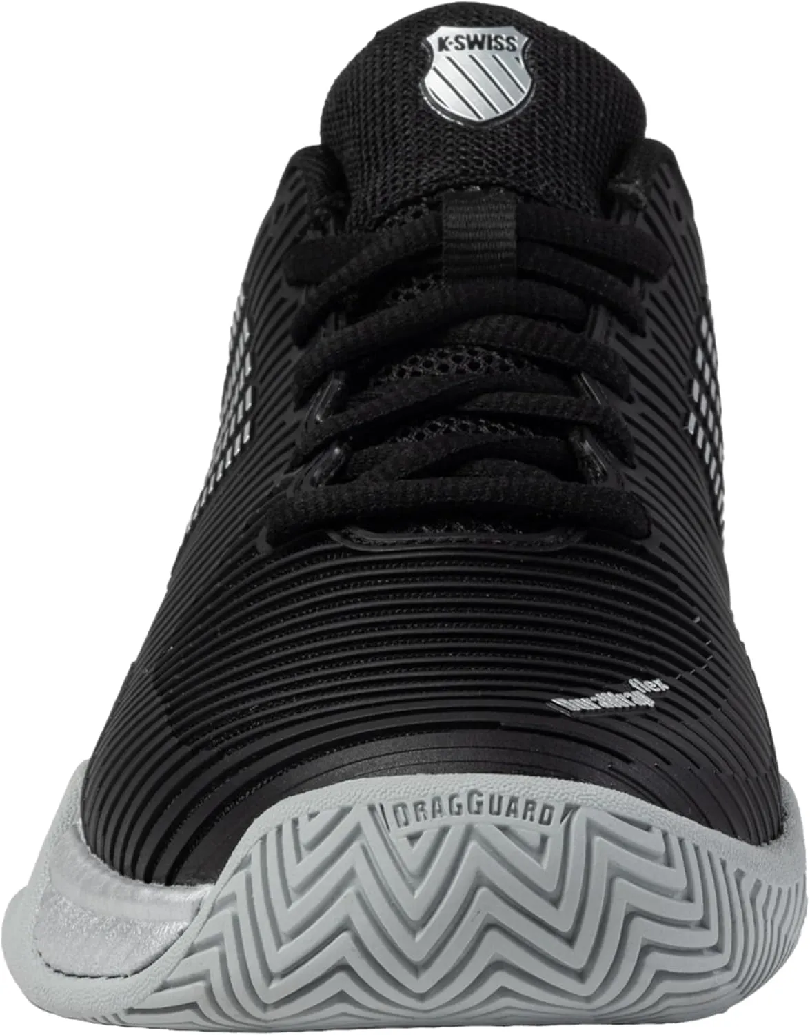 K-Swiss/Master Athletics Women's Hypercourt Express 2 Tennis Shoe (Black/Silver)