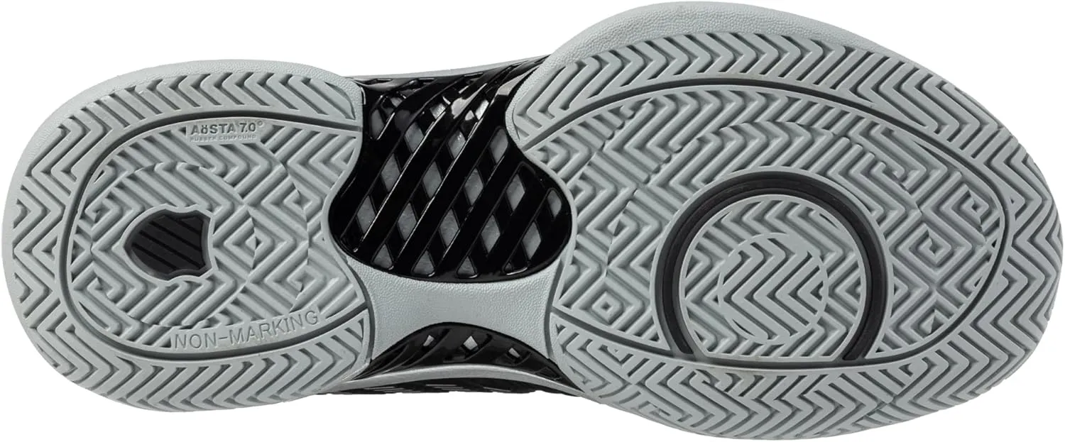 K-Swiss/Master Athletics Women's Hypercourt Express 2 Tennis Shoe (Black/Silver)