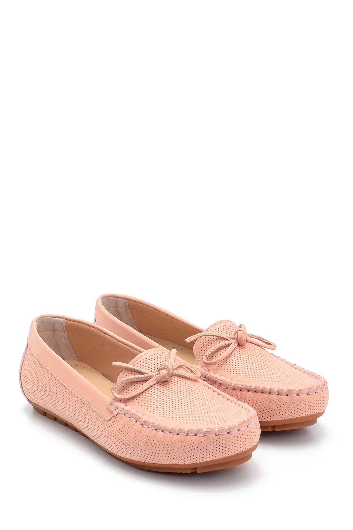 Kadın Deri Fiyonk Detaylı Loafer
