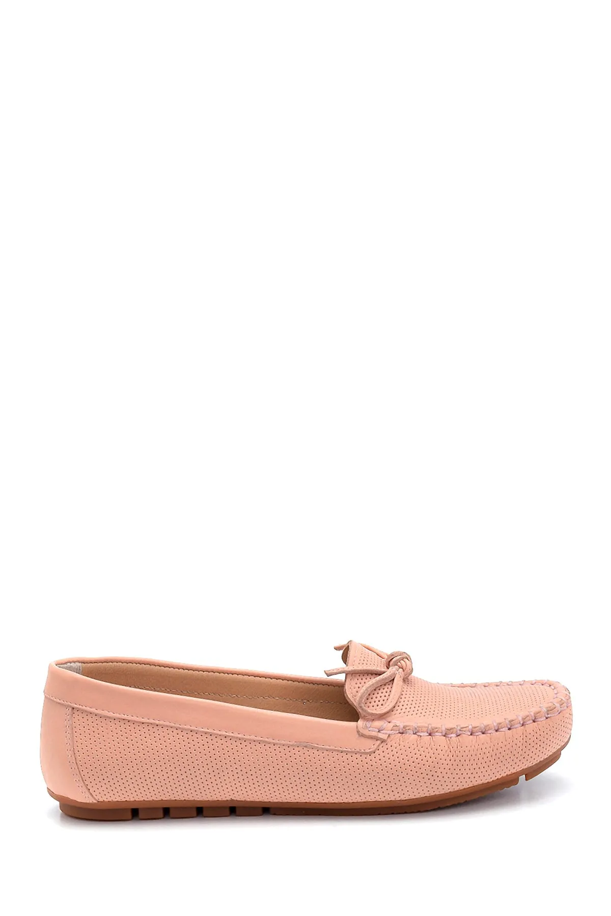 Kadın Deri Fiyonk Detaylı Loafer