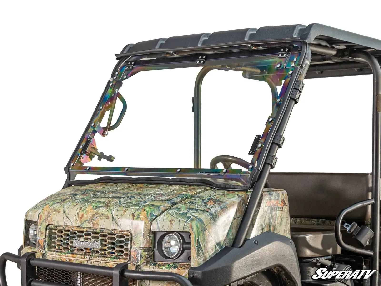 KAWASAKI MULE 4000/4010 SCRATCH-RESISTANT FLIP WINDSHIELD