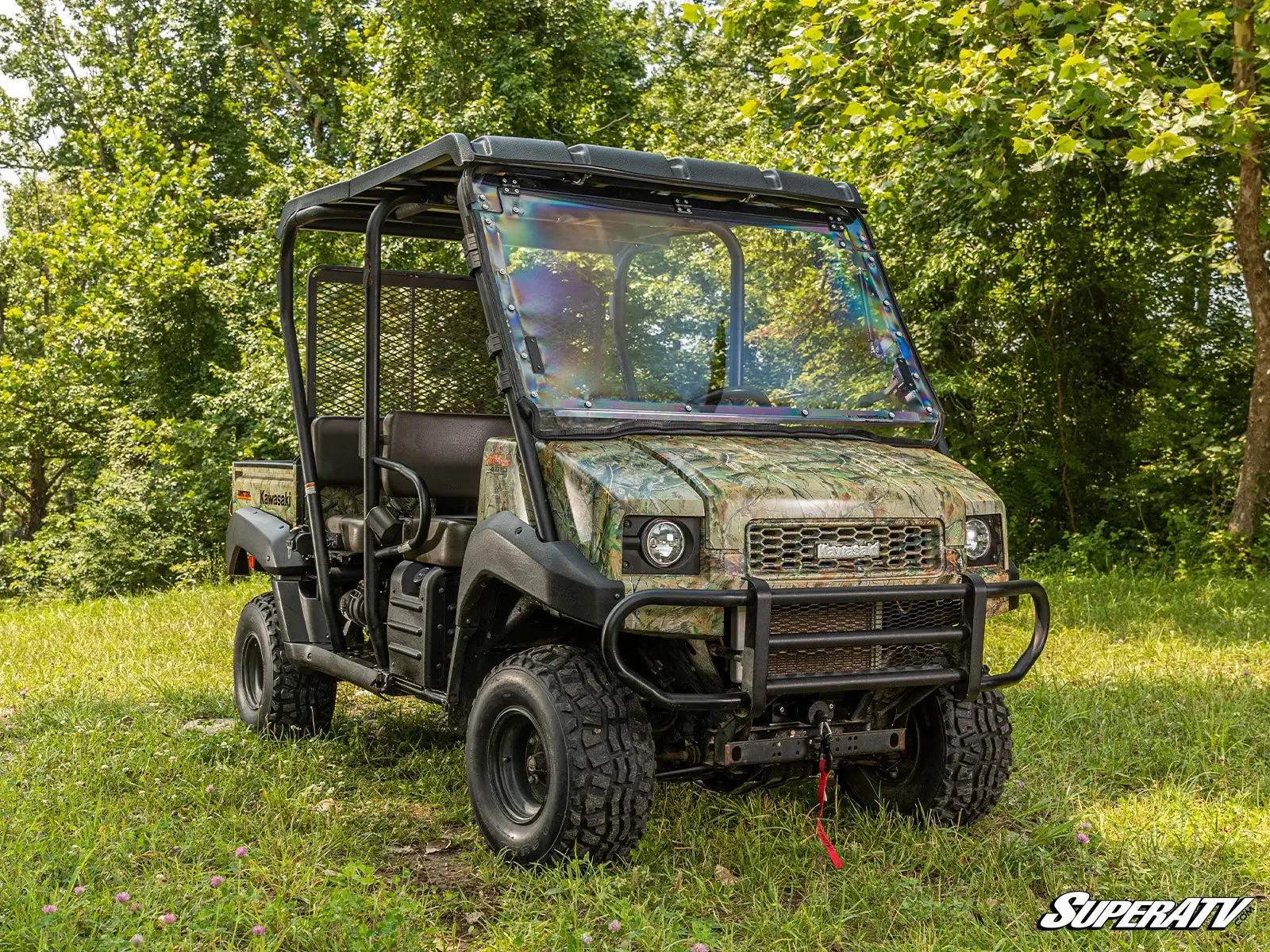 KAWASAKI MULE 4000/4010 SCRATCH-RESISTANT FLIP WINDSHIELD