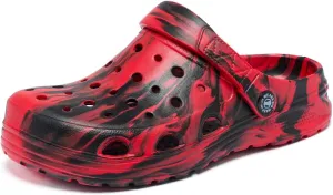 Kids Boys&Girls Black Camouflage Clogs Children's Beach Shoes Classic Marbled Tie Dye Clog Little Kid