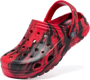 Kids Boys&Girls Black Camouflage Clogs Children's Beach Shoes Classic Marbled Tie Dye Clog Little Kid