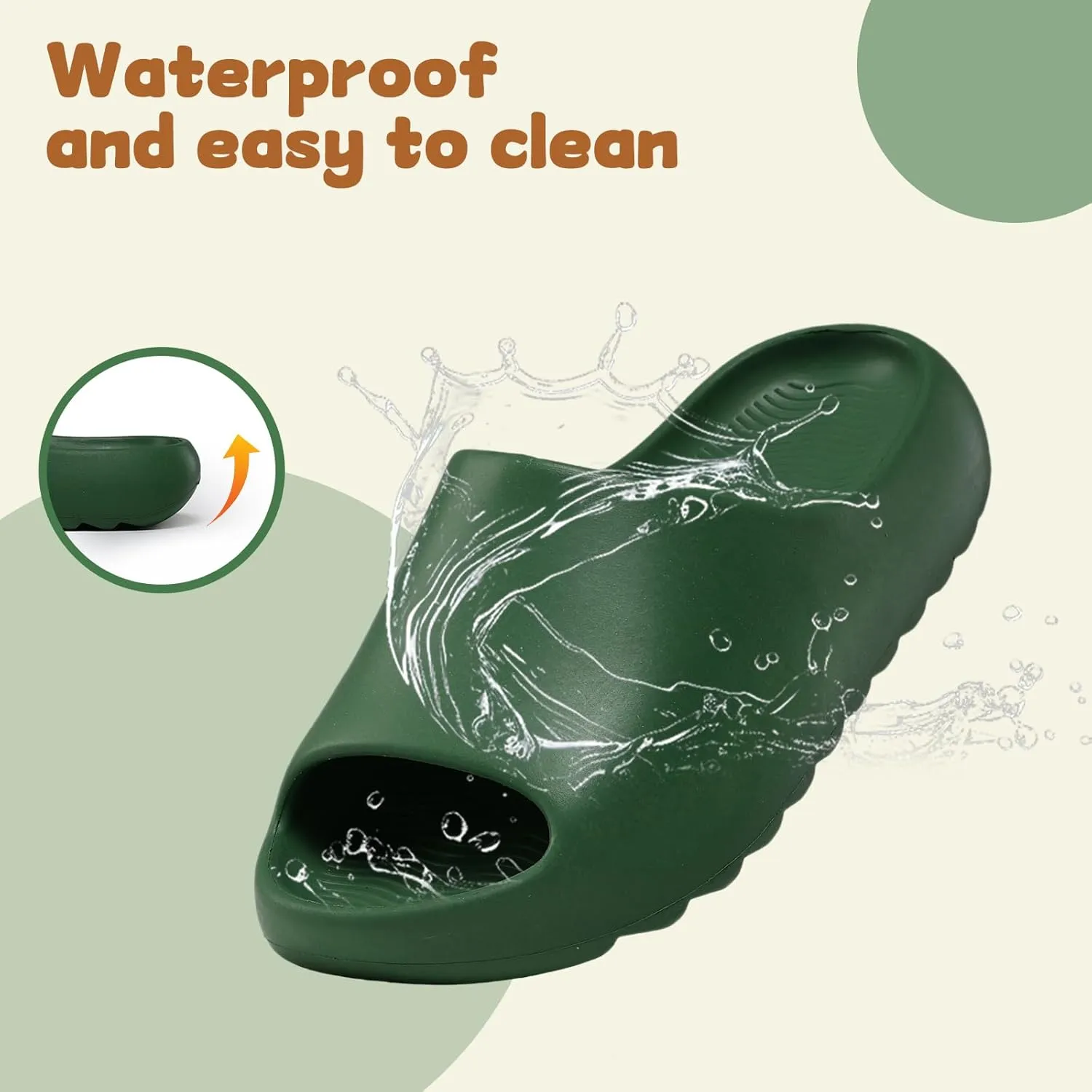Kids Cloud Slides Slippers For Girls Boys,Pillow House Slippers Non-Slip Super Soft Quick Drying Shower Cushioned Slides Bathroom Thick Sole Sandals Indoor Outdoor Slippers