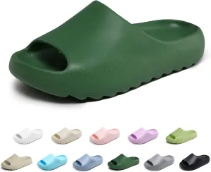 Kids Cloud Slides Slippers For Girls Boys,Pillow House Slippers Non-Slip Super Soft Quick Drying Shower Cushioned Slides Bathroom Thick Sole Sandals Indoor Outdoor Slippers