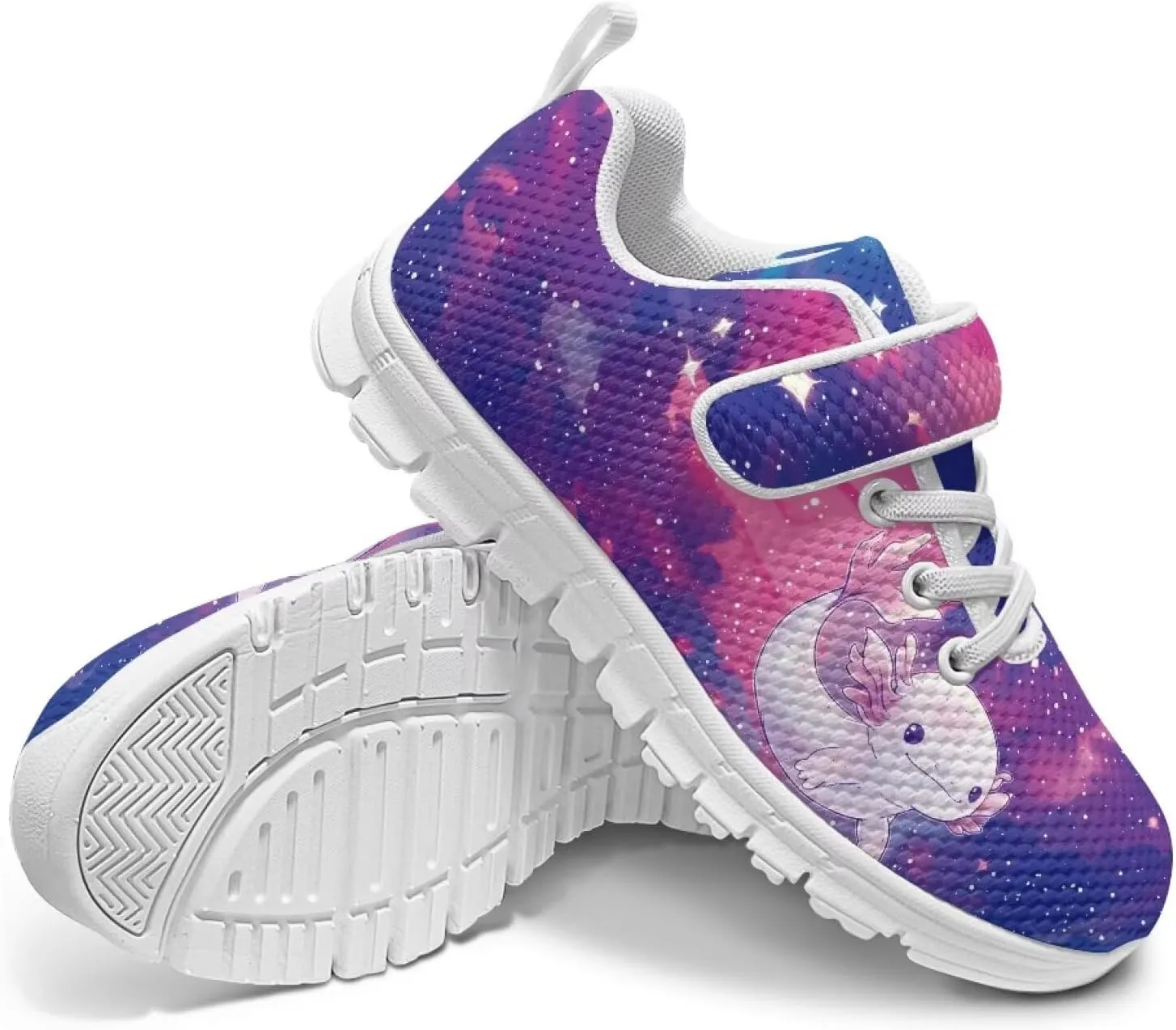 Kids Sneakers for Boys Girls Single Buckle Running Tennis Shoes Breathable Lightweight Sport Athletic Shoe for Little Kids Size 11-15 White Sole