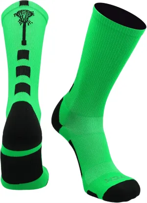 Lacrosse Socks Midline Lacrosse Stick Logo Crew Socks Men Boys Girls Women