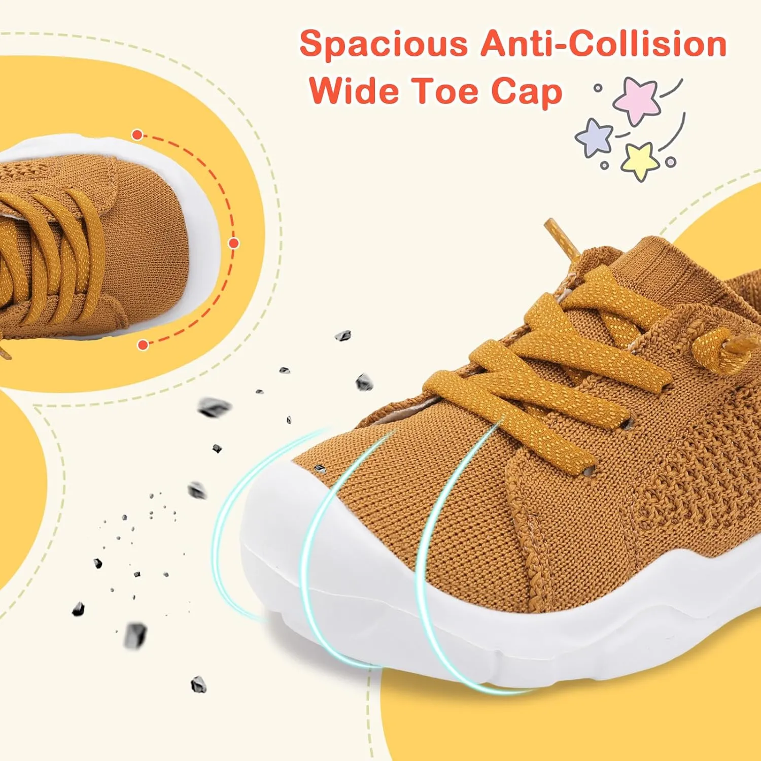 LeIsfIt Toddler Shoes Boys Girls Barefoot Shoes Kids Breathable Sneakers Tennis Shoes Slip on Shoes