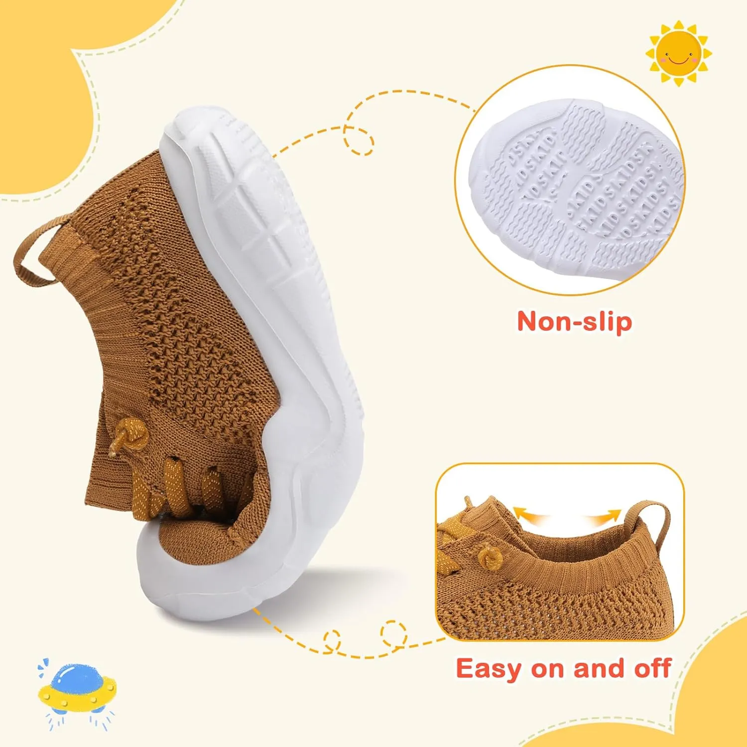 LeIsfIt Toddler Shoes Boys Girls Barefoot Shoes Kids Breathable Sneakers Tennis Shoes Slip on Shoes