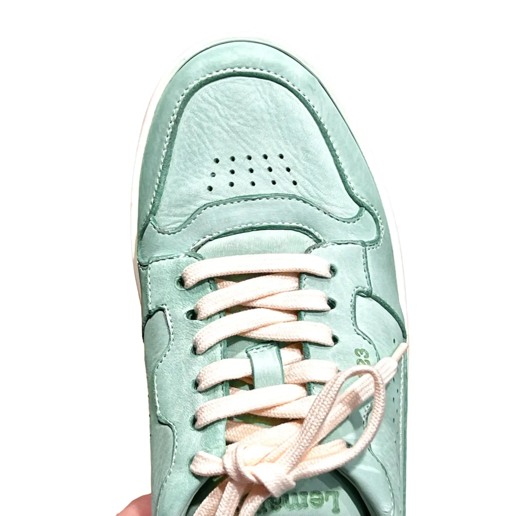 Lemargo, Jannik Sneaker, Hirschleder, Gummisohle, diamante mintgrün