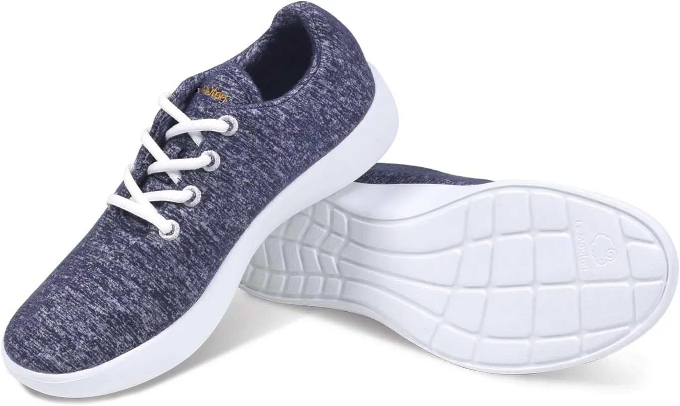 LeMouton Classic Women's Wool Shoe | Comfortable Lightweight | Walking Lace Up Sneaker