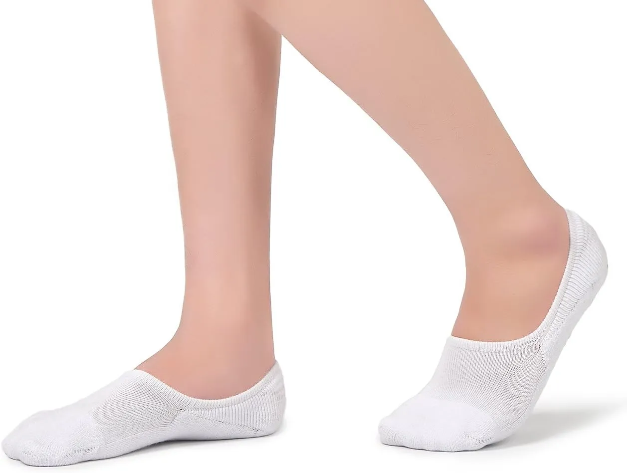 Leotruny Women's Cushion Sweat-absorbent Breathable Soft Athletic No Show Socks