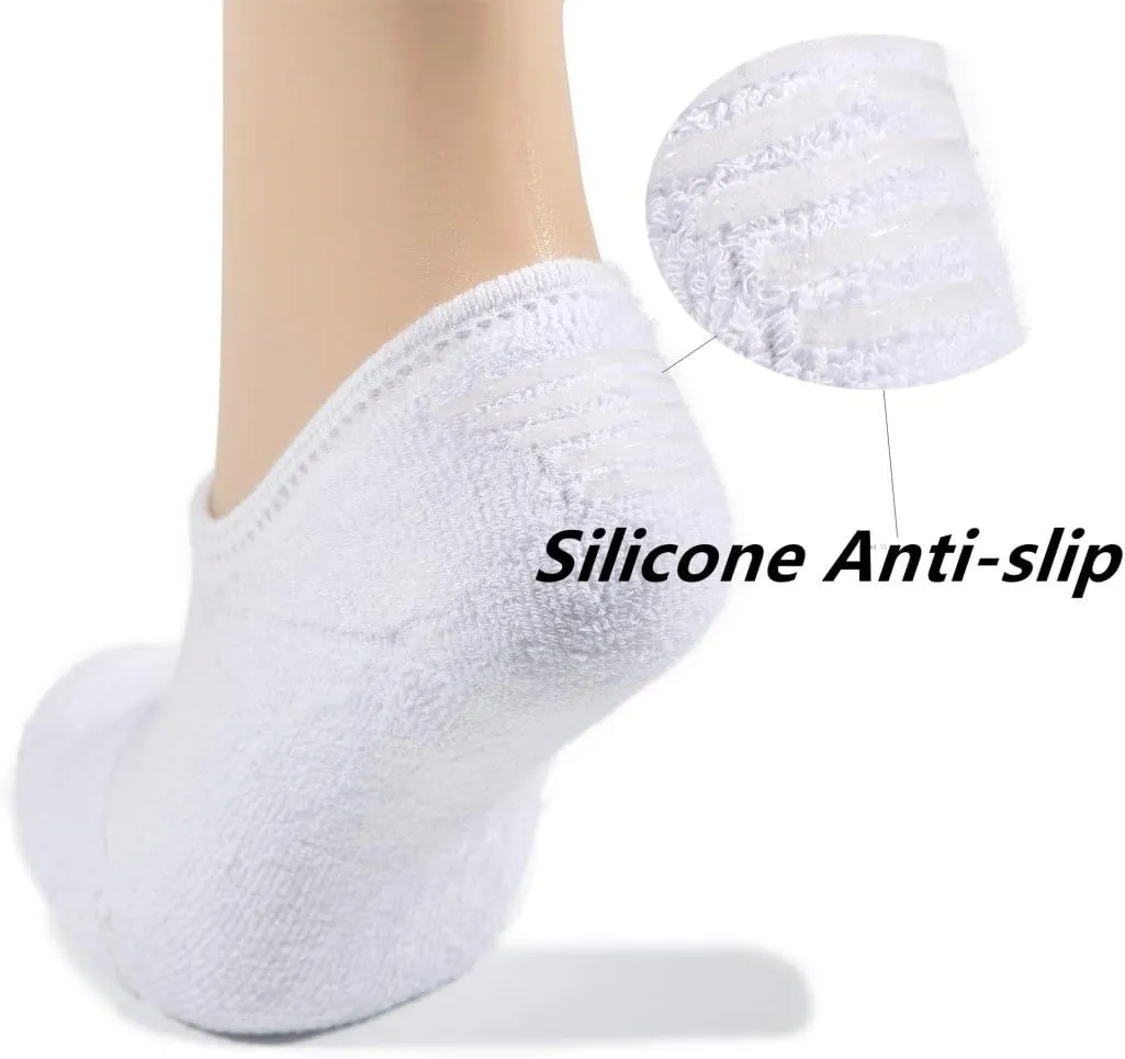Leotruny Women's Cushion Sweat-absorbent Breathable Soft Athletic No Show Socks