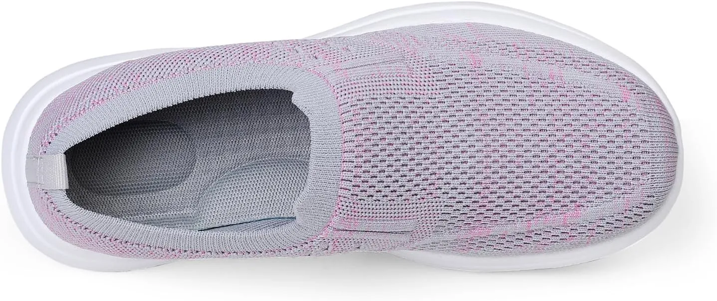 LLTMALL Women's Men's Slip on Knit Driving Loafers Sneakers Breathable Mesh Work Walking Shoes