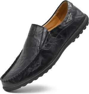 Loafer Premium Genuine Leather Men's Casual Shoes Slip On Mens Driving Penny Loafers for Men Lightweight Breathable