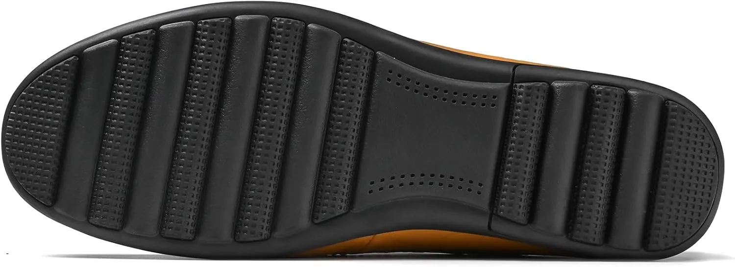 Loafer Premium Genuine Leather Men's Casual Shoes Slip On Mens Driving Penny Loafers for Men Lightweight Breathable
