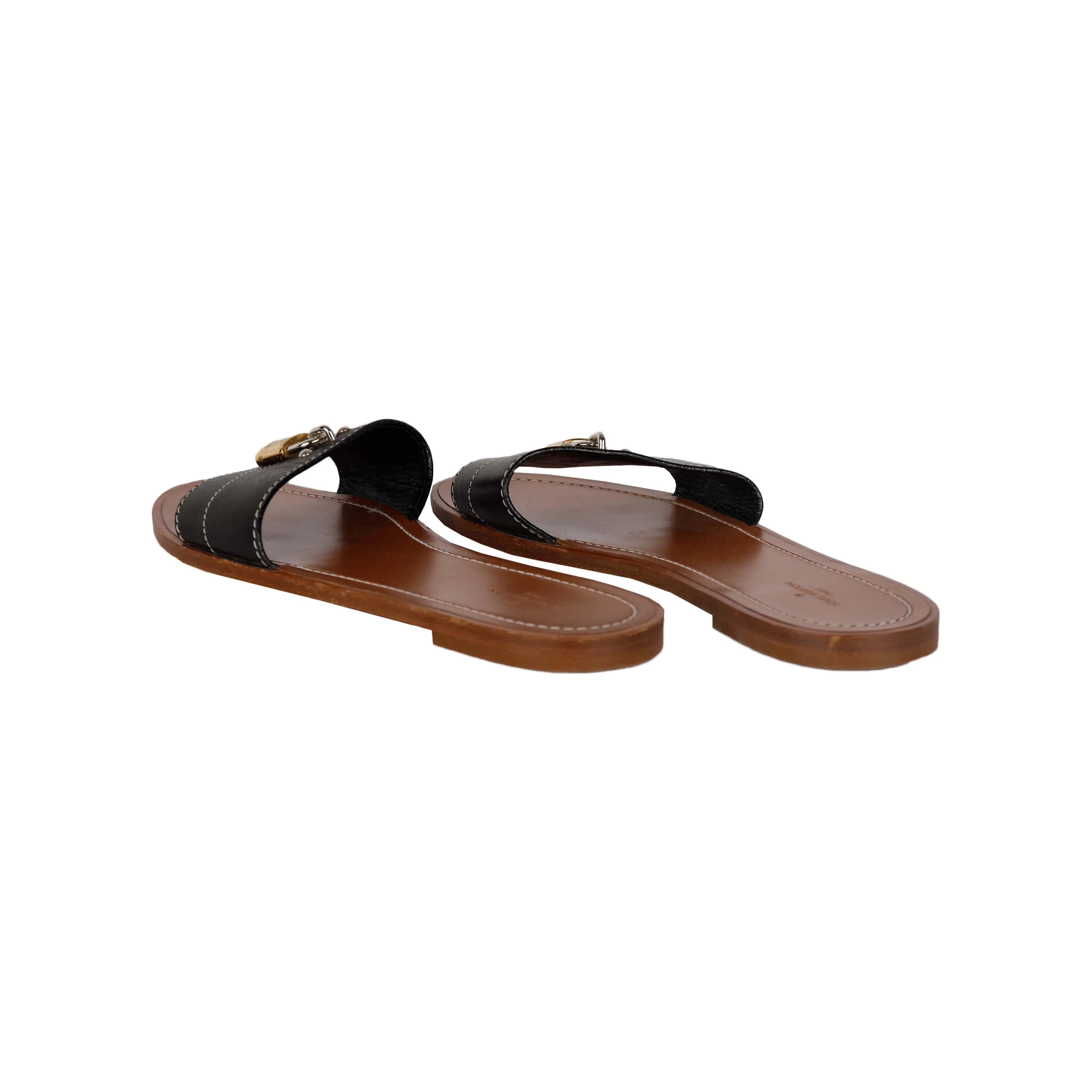 Louis Vuitton LockIt Flat Mule - '10s
