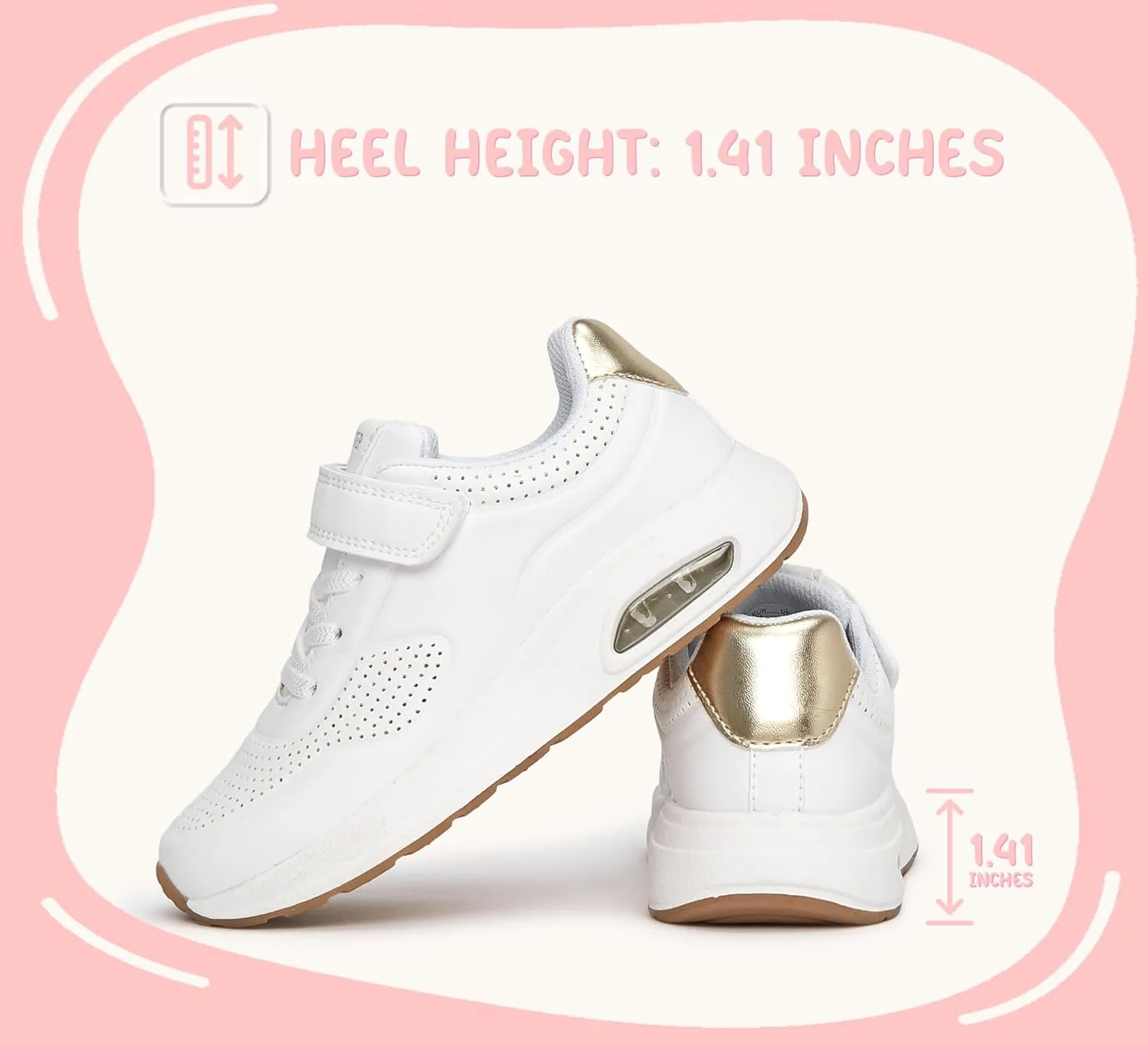 LUCKY STEP Boys Girls Athletic Running Shoes Air Lightweight Fashion Sneakers Casual Breathable Tennis Trainers for Little Kids