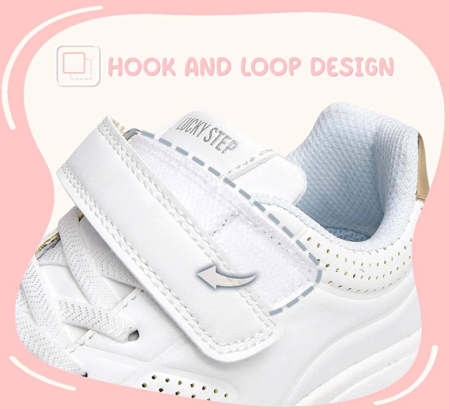 LUCKY STEP Boys Girls Athletic Running Shoes Air Lightweight Fashion Sneakers Casual Breathable Tennis Trainers for Little Kids