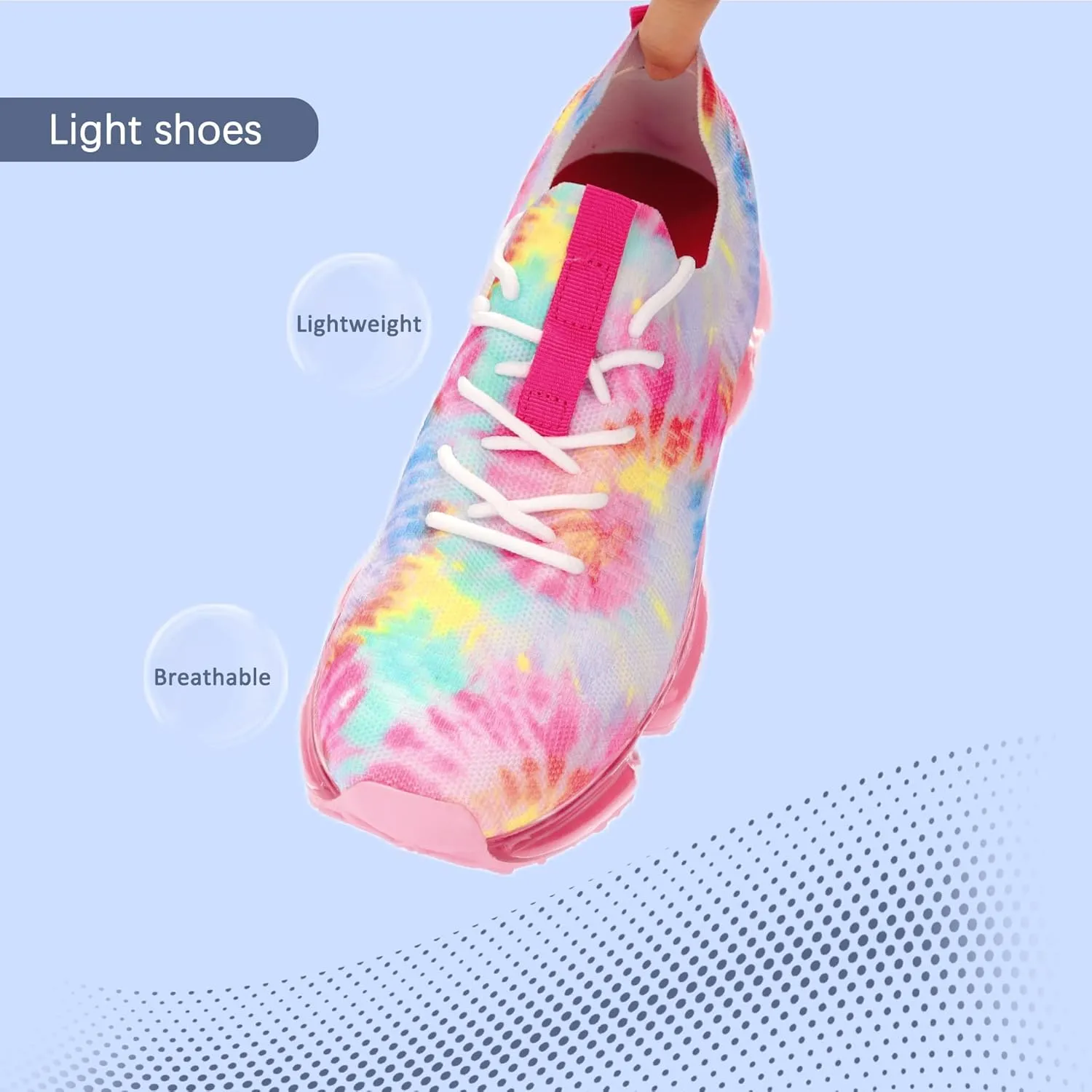 LUCKY STEP Women Air Cushion Fashion Sneakers Breathable Casual Comfortable Lightweight Walking Shoes