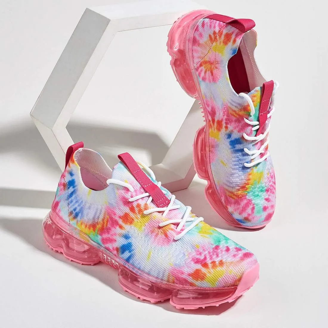 LUCKY STEP Women Air Cushion Fashion Sneakers Breathable Casual Comfortable Lightweight Walking Shoes