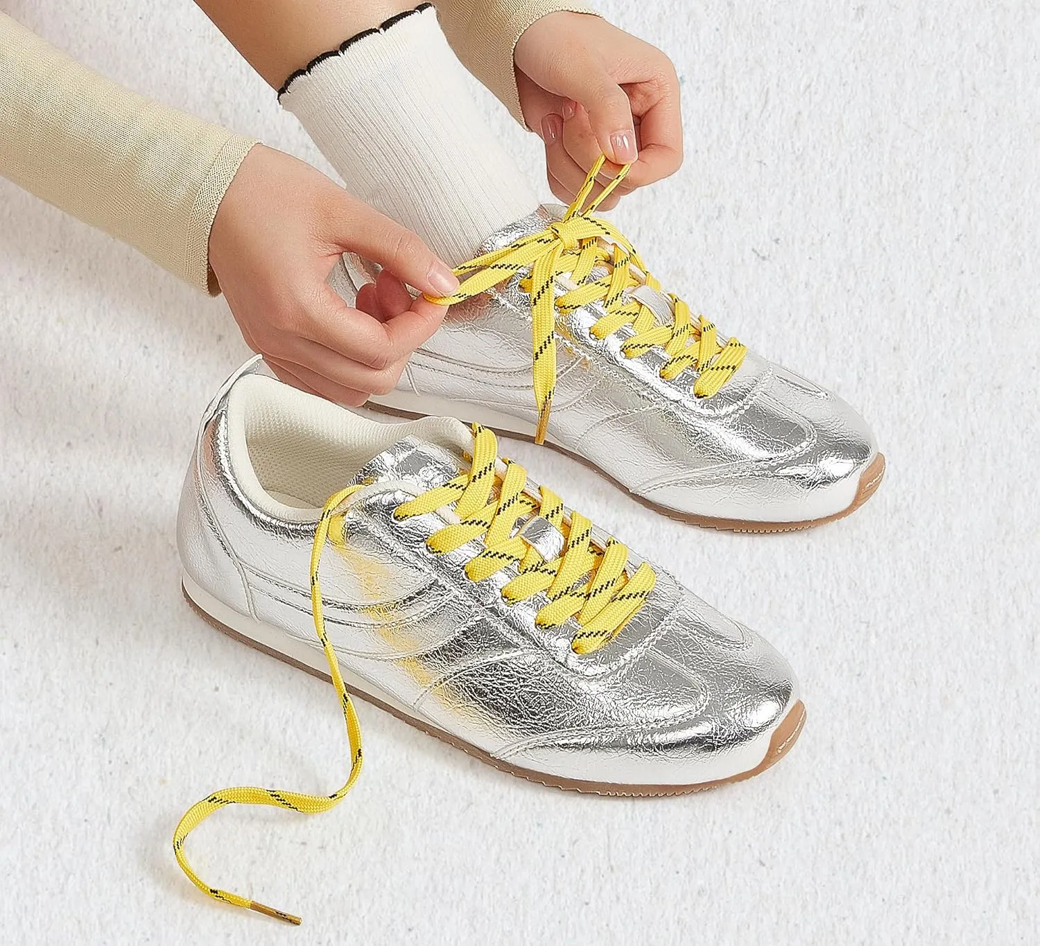 LUCKY STEP Women's Fashion Sneakers Low Profile Trending Lightweight Comfortable Casual Walking Workout Retro Athletic Low Top Tennis Shoes