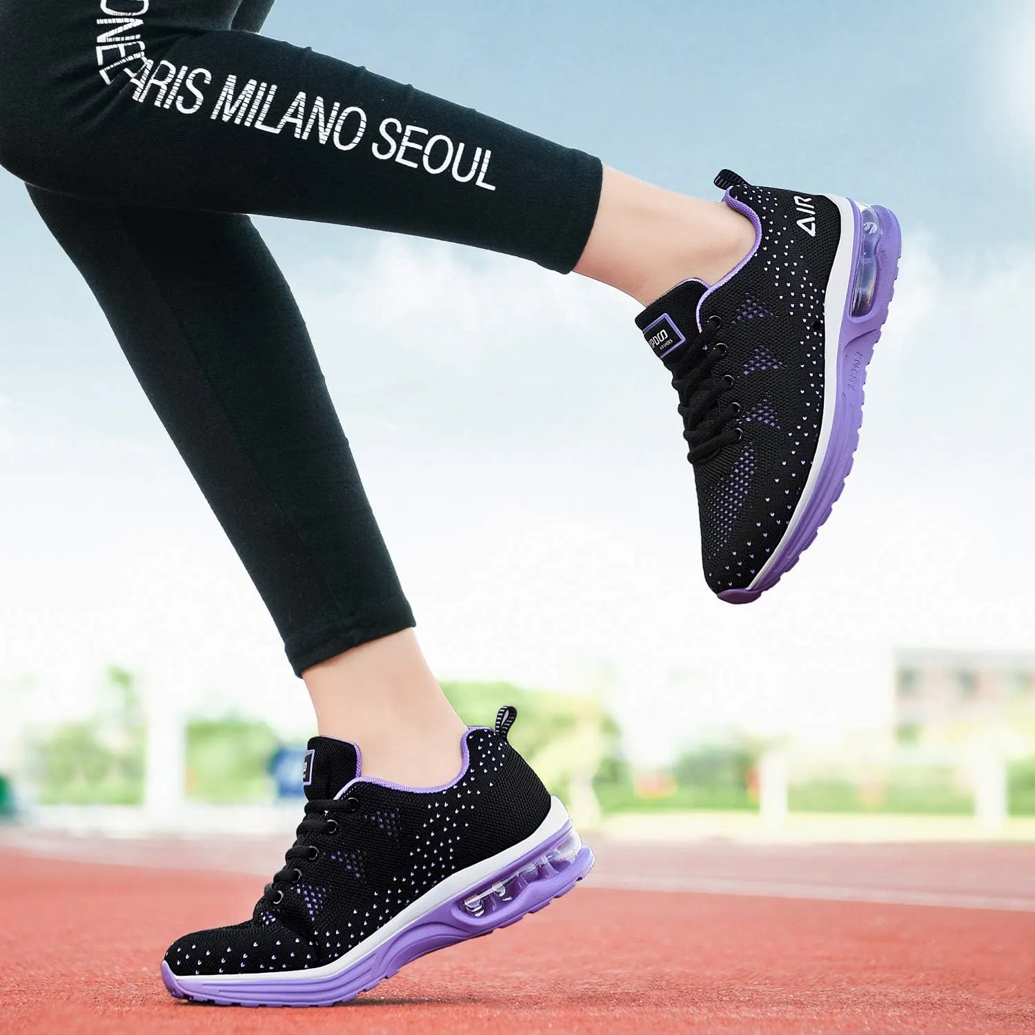 MAFEKE Women Athletic Running Shoes Tennis Breathable Lightweight Fashion Walking Jogging Sneakers
