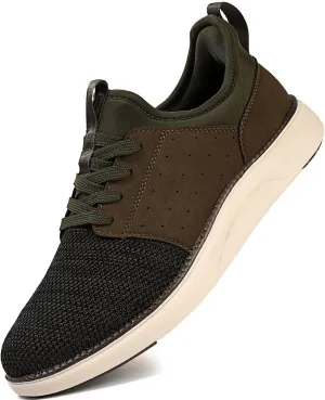 Men Casual Dress Shoes Hands Free Slip On Laceless Fashion Sneakers Lightweight Breathable Walking Shoes Gym Tennis Athletic