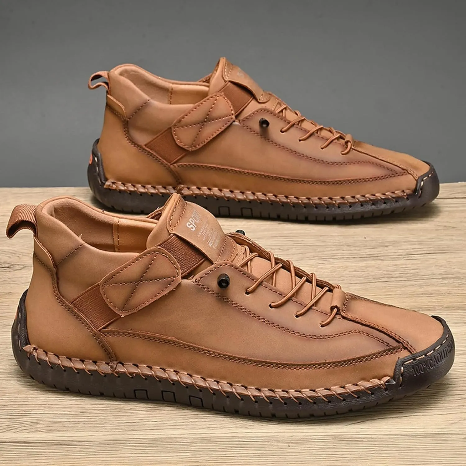 Mens Chukka Boots Non Slip Ankle Boots Loafers Casual Boots for Men Slip On Lightweight Dress Sneakers Handmade Fashion Sneakers Walking Driving Shoes