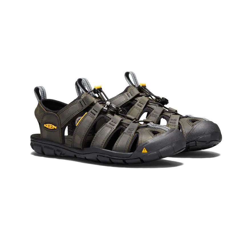 Men's Clearwater CNX Leather Sandal - Magnet/Black