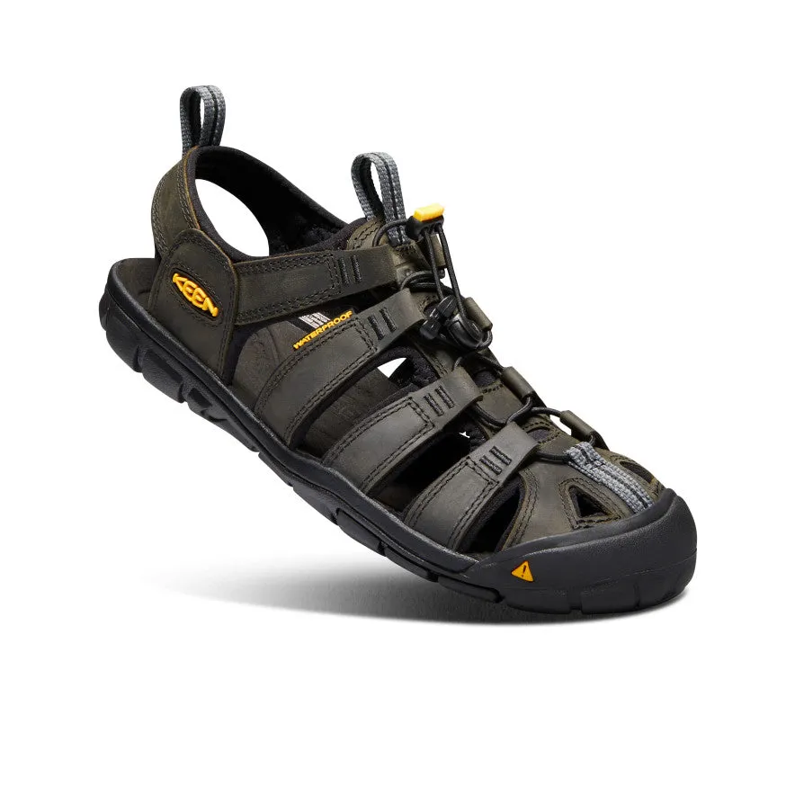 Men's Clearwater CNX Leather Sandal - Magnet/Black
