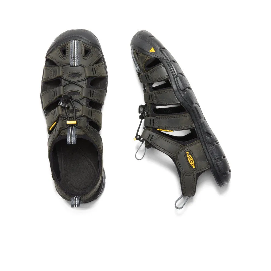 Men's Clearwater CNX Leather Sandal - Magnet/Black