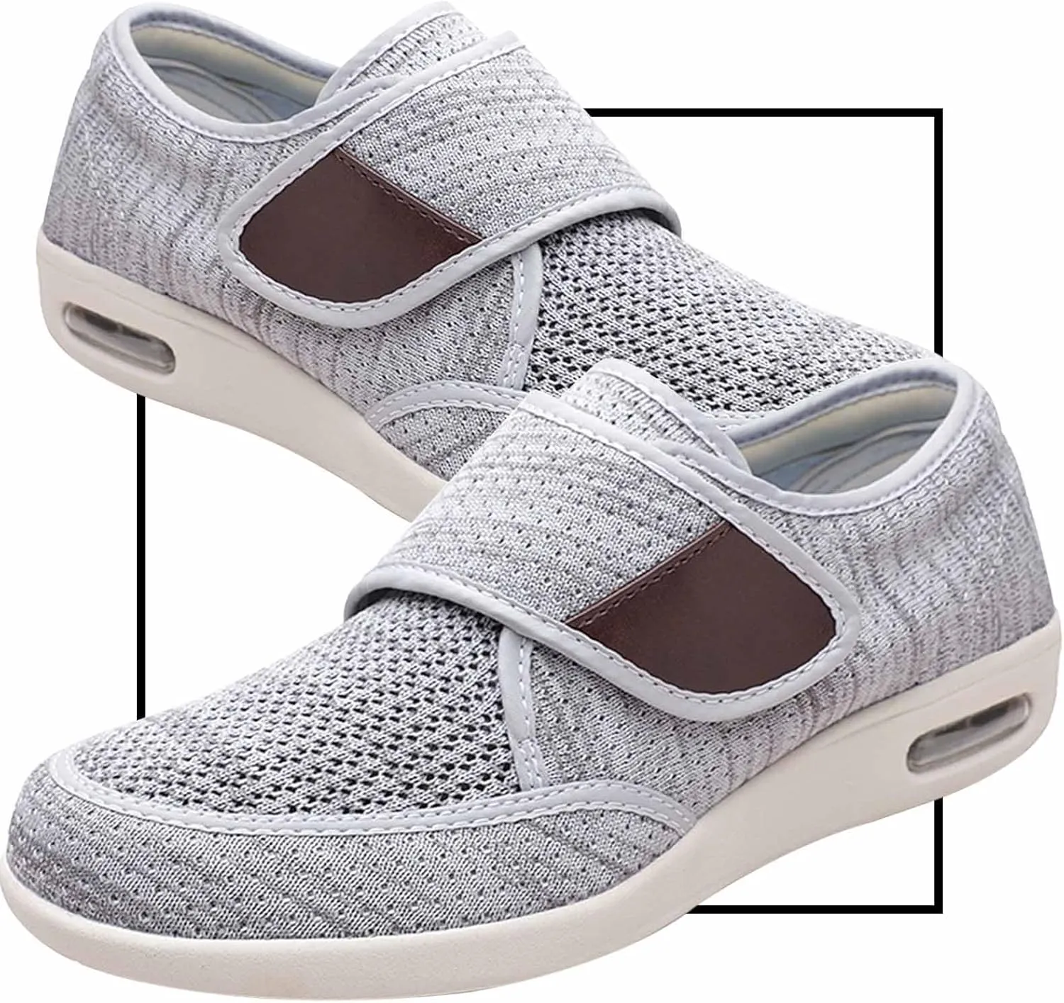 Men's Extra Wide Fit Slip-On Trainers | Breathable Lightweight Casual Walking Shoes for Comfort and Style
