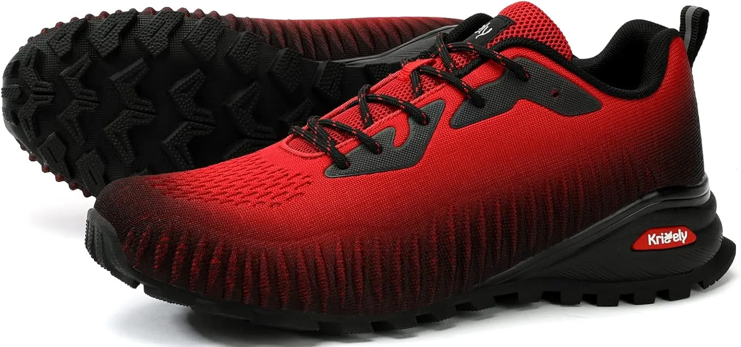 Men's Fashion Sneakers Lightweight Breathable Walking Shoes Tennis Cross Training Shoe Non Slip Trail Running Shoes