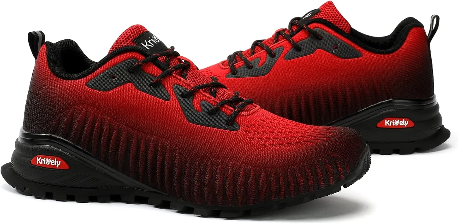 Men's Fashion Sneakers Lightweight Breathable Walking Shoes Tennis Cross Training Shoe Non Slip Trail Running Shoes