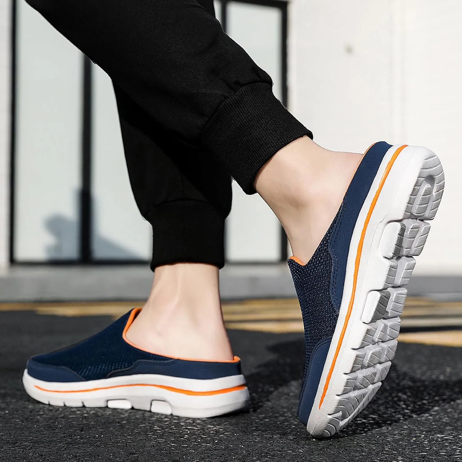 Men's Garden Shoes Casual Clogs Women's House Slippers Outdoor Anti-Skid Sole Comfort Slip-On Walking Mules