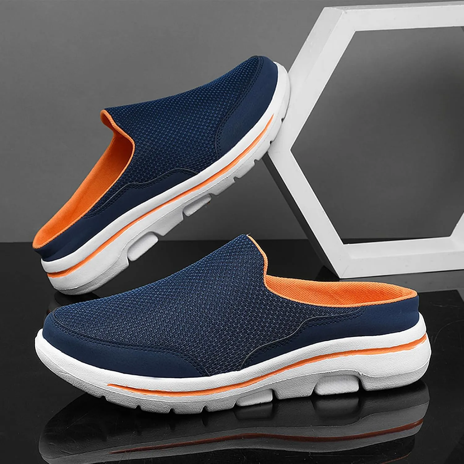 Men's Garden Shoes Casual Clogs Women's House Slippers Outdoor Anti-Skid Sole Comfort Slip-On Walking Mules
