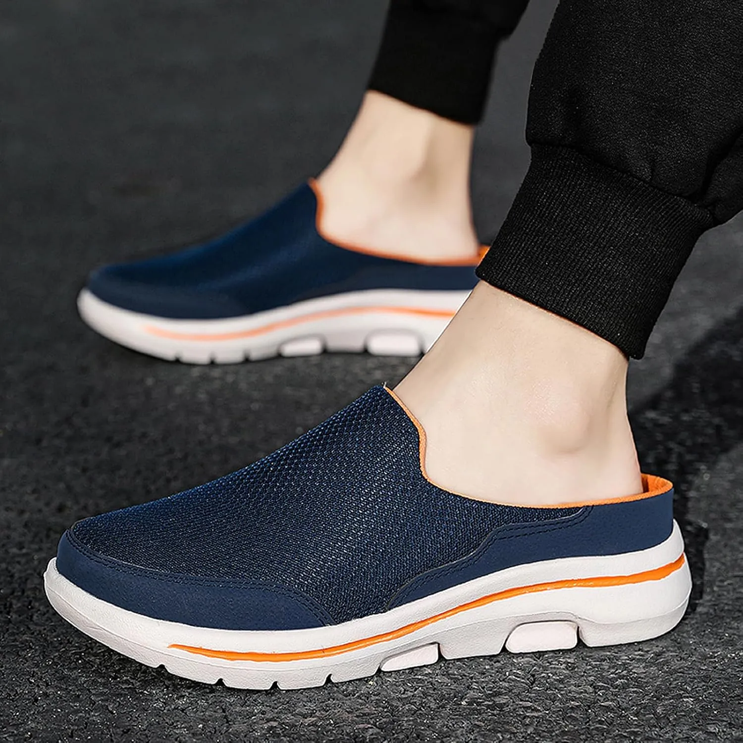 Men's Garden Shoes Casual Clogs Women's House Slippers Outdoor Anti-Skid Sole Comfort Slip-On Walking Mules