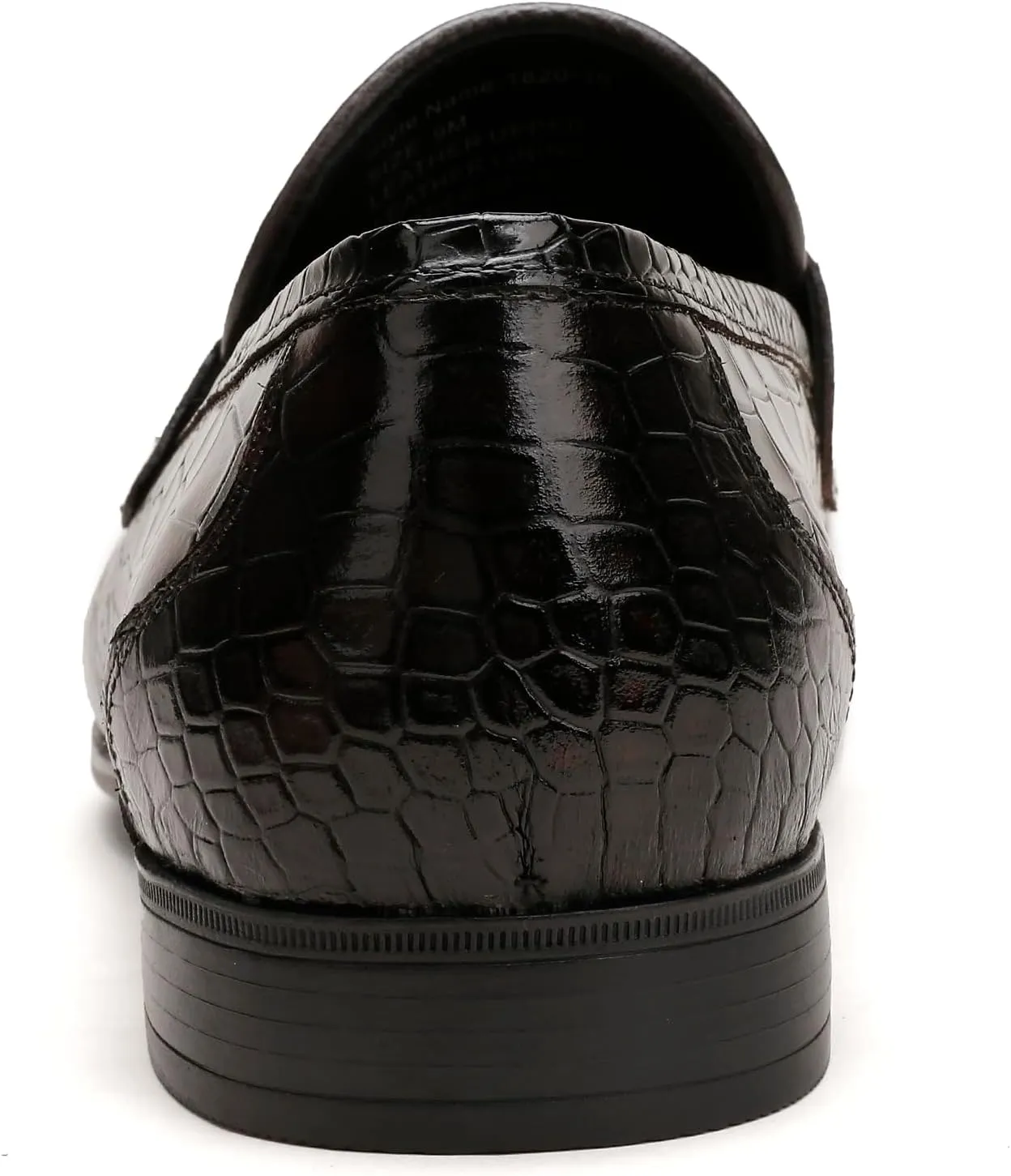 Mens Leather Tassel Loafer, Classic Luxury Smooth Upper Tassel Slip-on Penny Loafer for Mens, Black