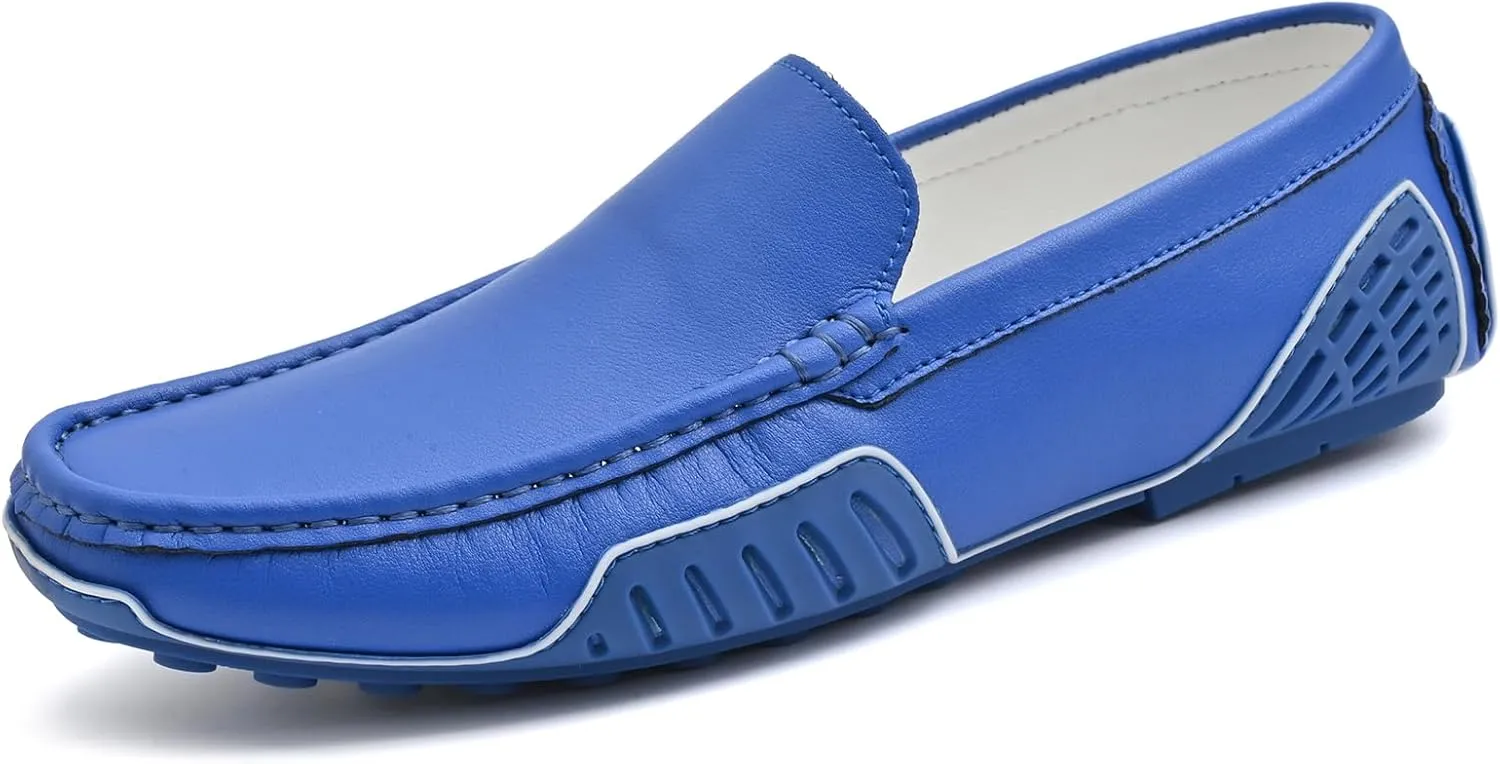 Men's Loafers Casual Shoes Slip On Driving Loafers Penny Loafers with Rubber Sole Soft Light-Weight Flats Boat Free Shoes…