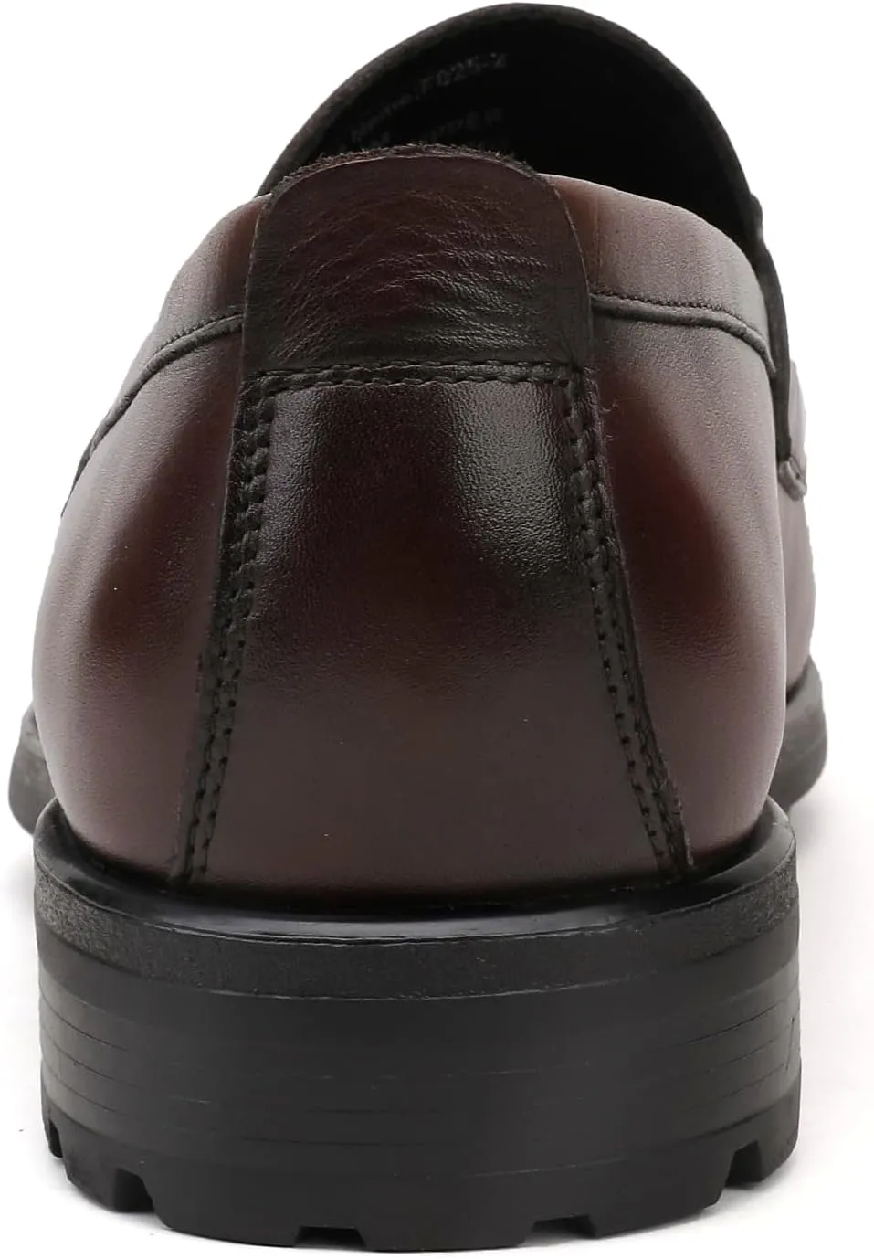 Men's Luxury Coffee Leather Penny Loafers, Classic Fashion Handmade Dress Shoes Casual Slip-on Loafer for Mens