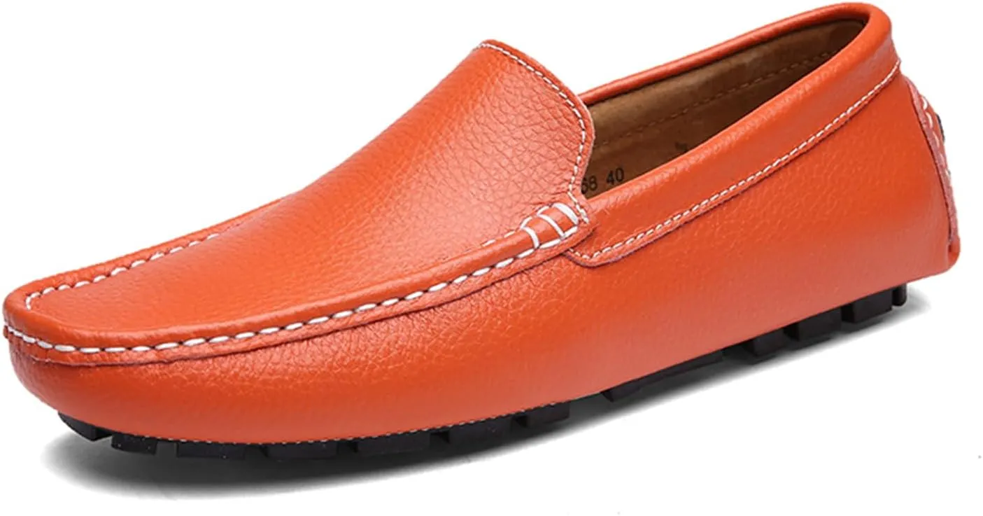 Men's Penny Loafers Moccasin Driving Shoes Slip On Flats Boat Shoes