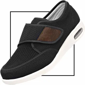 Men's Slip-On Loafers for Swollen Feet | Lightweight Canvas Walking Shoes with Memory Foam | Comfortable Casual Driving Slippers
