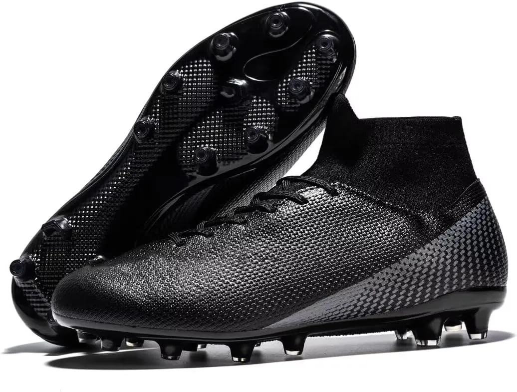 Men’s Soccer Shoes Cleats Professional High Top Breathable Training Sneakers
