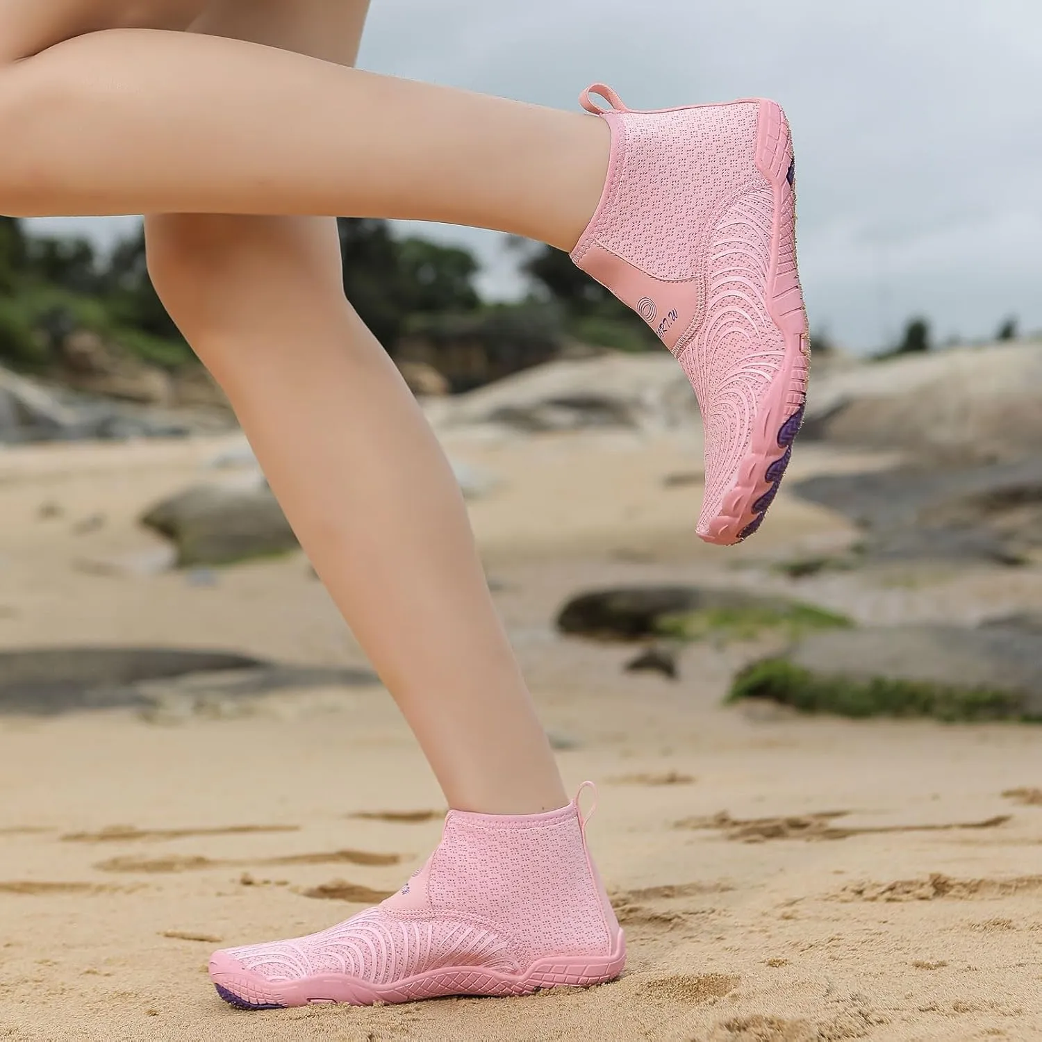 Men's Stretch Shoes Water Socks Beach Shoes Swim Surf Yoga Exercise Elastic Slip On Barefoot