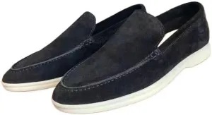 Men's Suede Loafers Slip-Ons Moccasins for Men Summer Dress Shoes Lightweight and Breathable Flat Loafer Casual Driving Walking Shoes Oxford Shoes