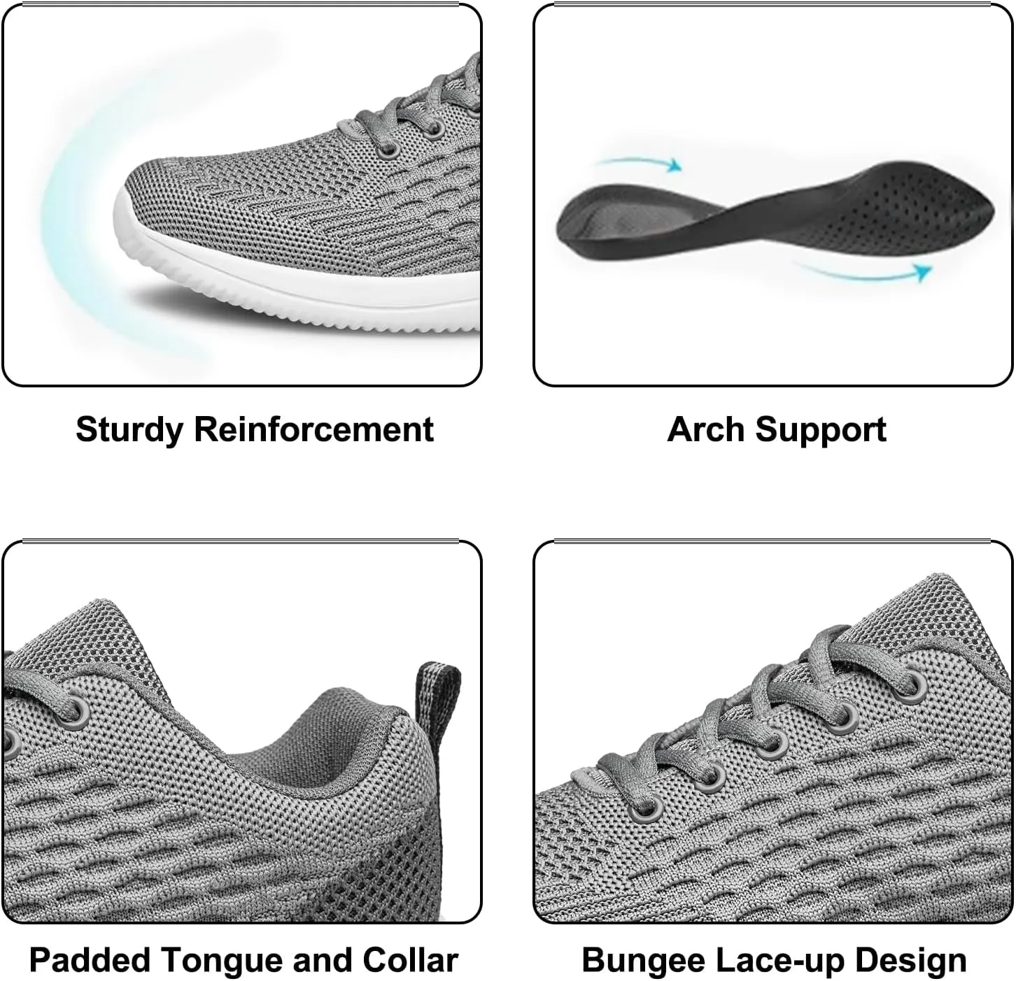 Men's Walking & Running Shoes - Lightweight, Breathable, Comfortable Fashion Sneakers