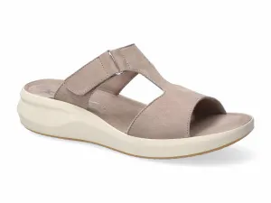 Mephisto Women's Teeny Light Taupe Nubuck Mule Leather Sandal